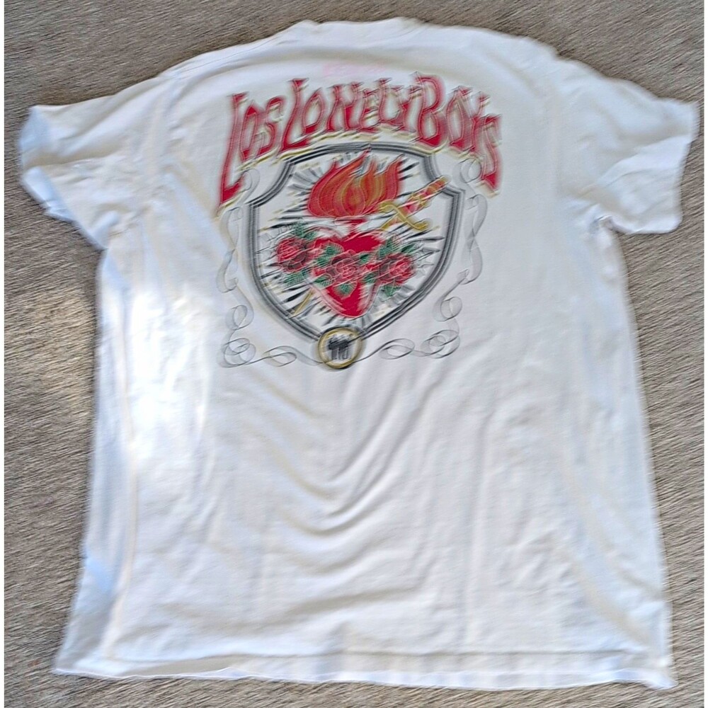 os Lonely Boys Revelation Band T-Shirt Graphic Tee White XL